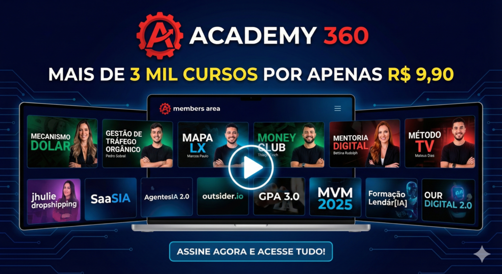 plataforma com mais de mil cursos
